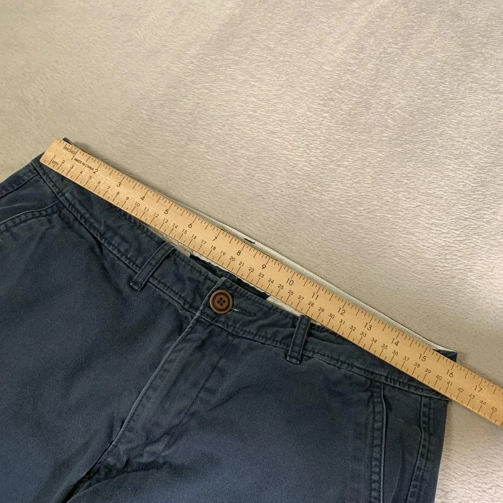Abercrombie & Fitch Pants Mens 31x30 (Tag 31x32) Blue Chino Cotton Y2K Low Rise